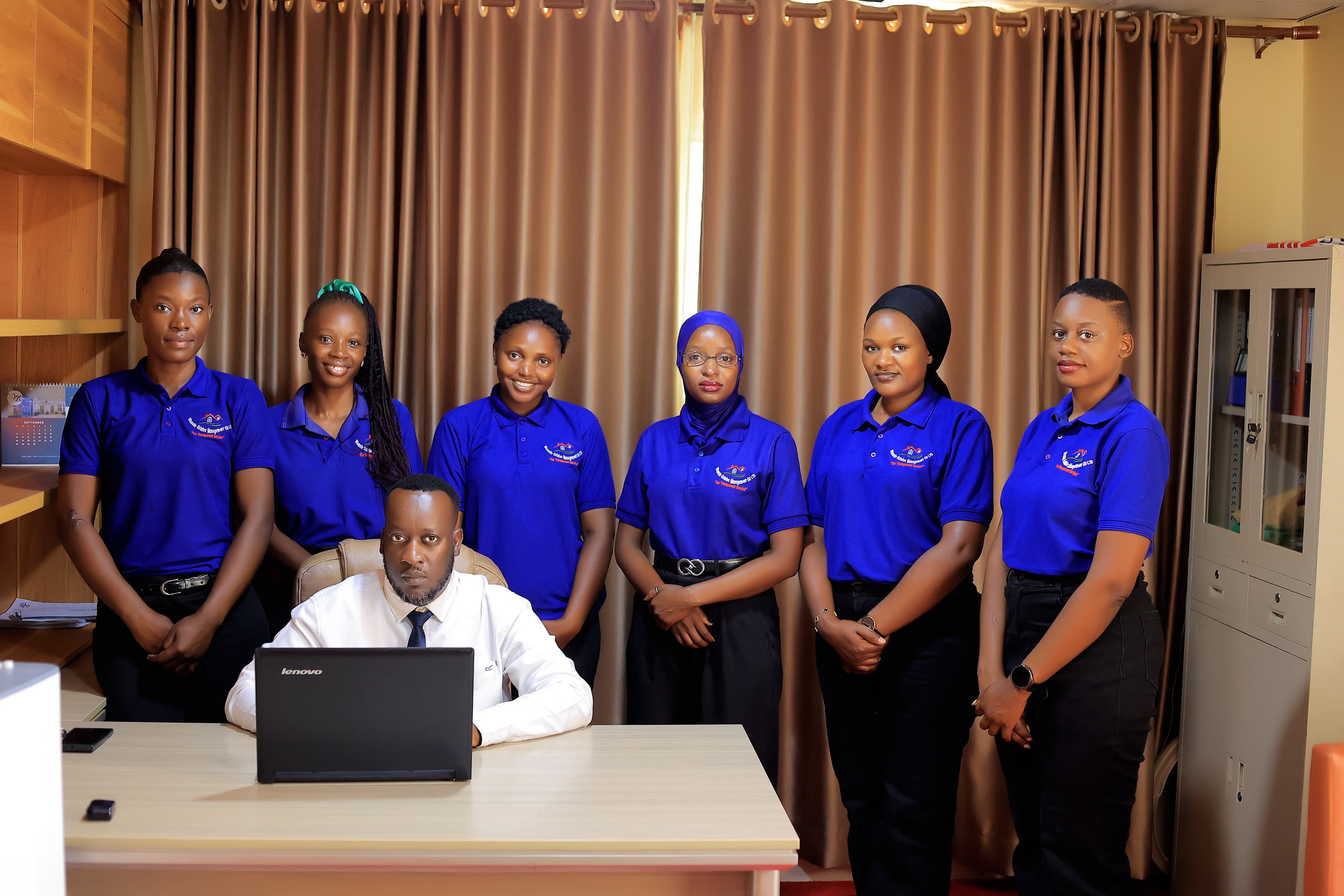 Wamato Estates team gathered in the office